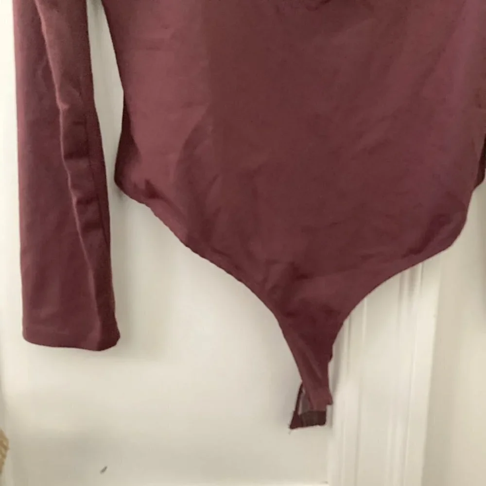 NWT Intimately Free People Stars Aligned V-Wire Bodysuit Bitter Chocolate Sz M